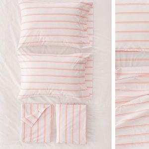Neon stripe sheet set